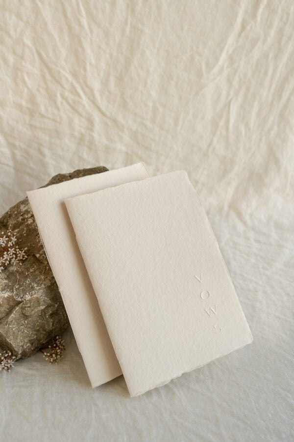 handmade paper luxury vows