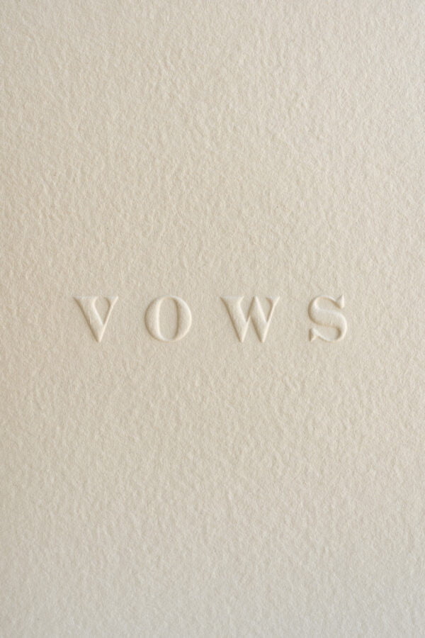 letterpress vow books