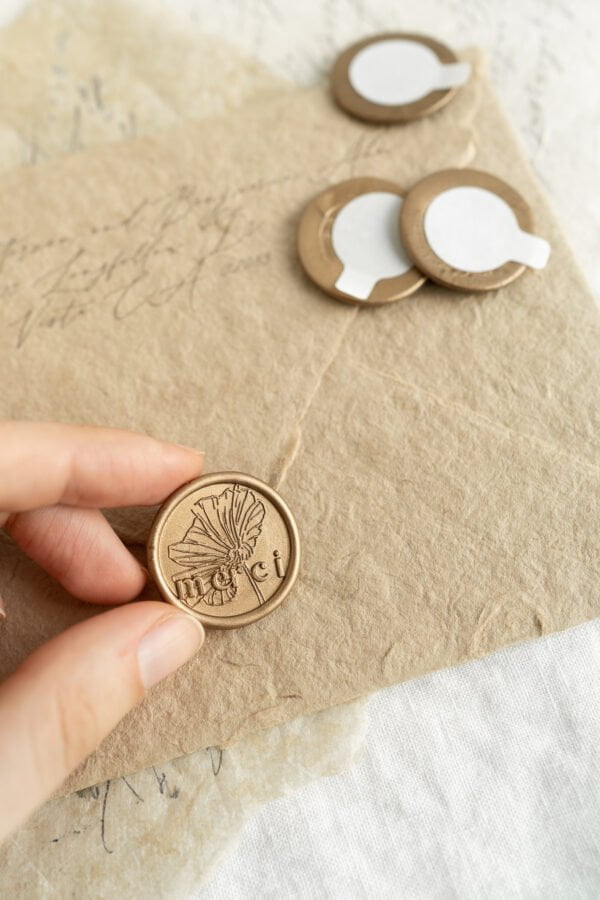 Merci - Self Adhesive Wax Seal - PAPIRA