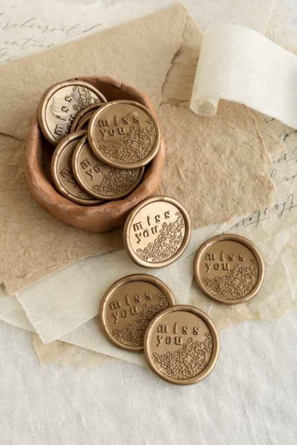 Miss You Self Adhesive Wax Seals- PAPIRA