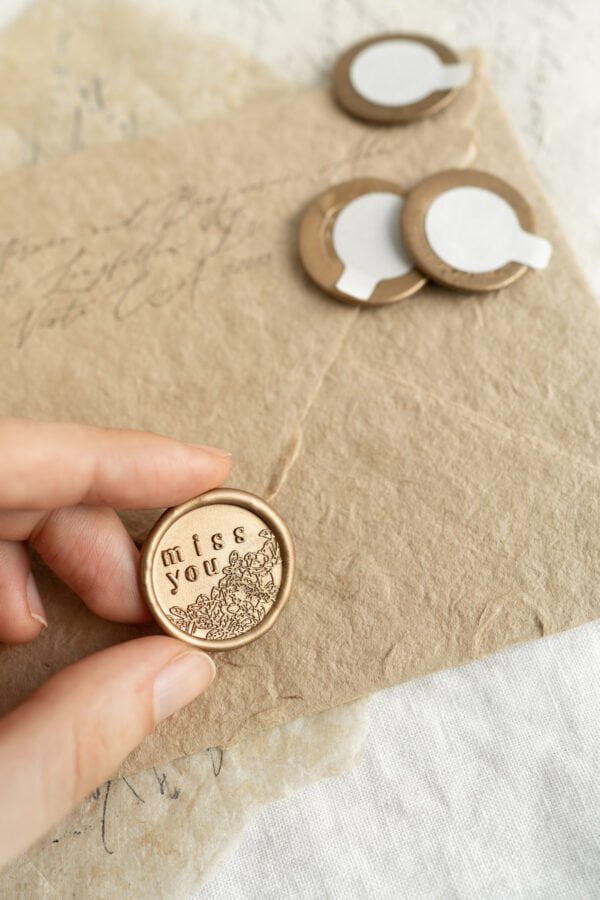 Miss You Self Adhesive Wax Seals- PAPIRA