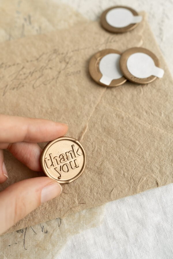 Thank You Self Adhesive Wax Seals - PAPIRA