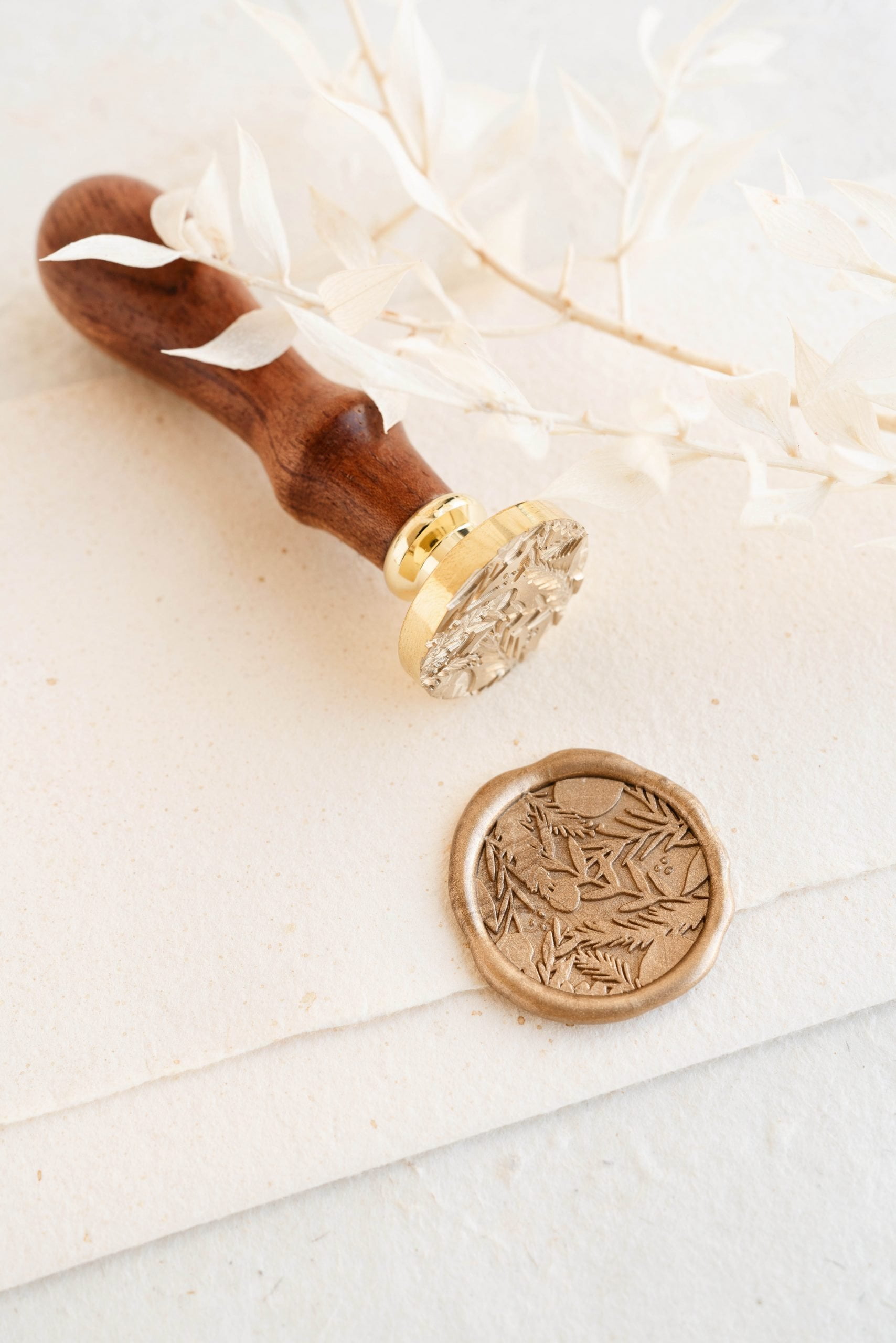 Christmas Branches Wax Seal Stamp PAPIRA.