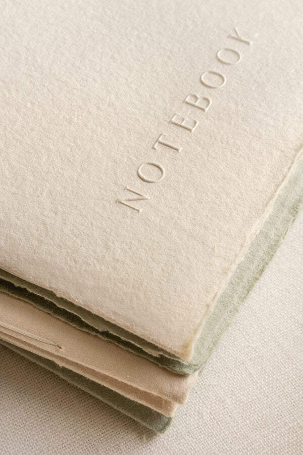 Handmade paper Embossed Notebook Papira