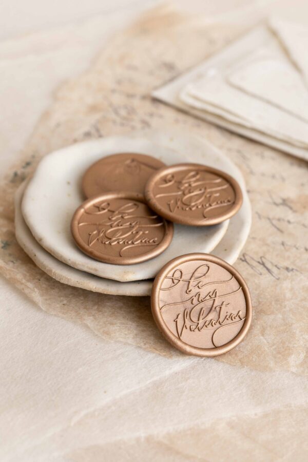 Be My Valentine - SELF-ADHESIVE WAX SEALS - pack of 25 pieces