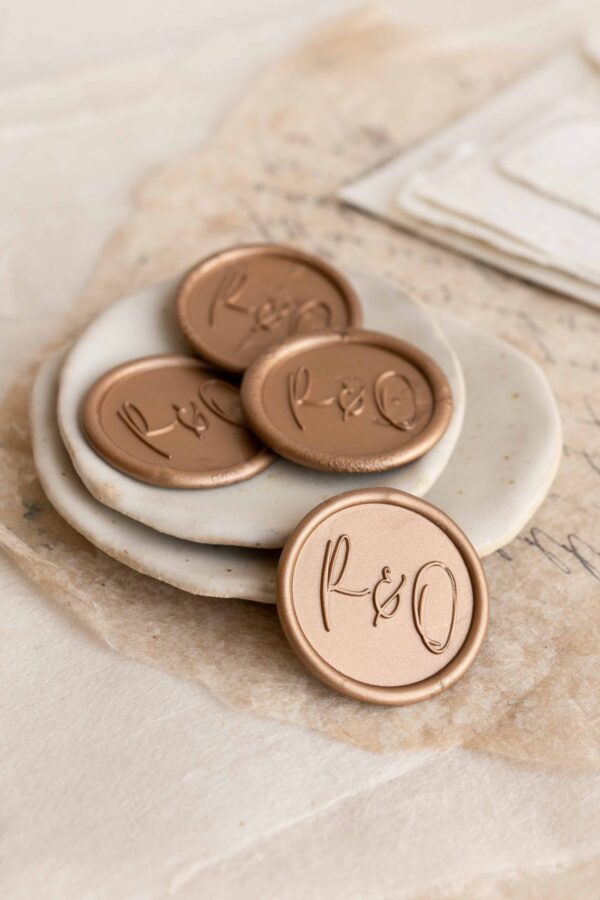 Handwriting Initials - SELF-ADHESIVE WAX SEALS