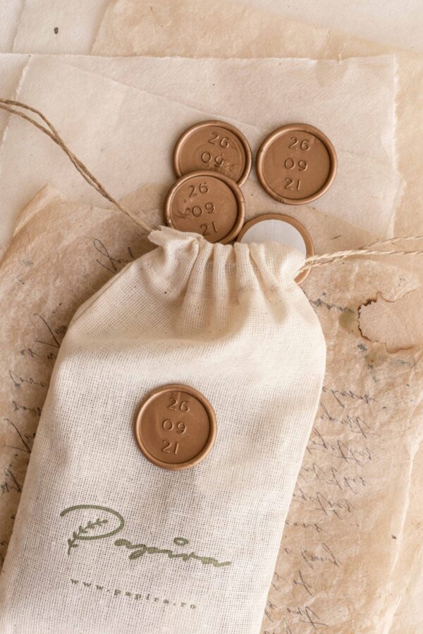 Modern Wedding Date - SELF-ADHESIVE WAX SEALS