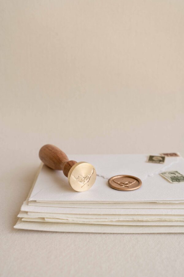 Mountain Wreath_Wax Seal Stamp