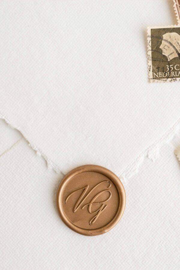 Script Initials Wax Seal Stamp