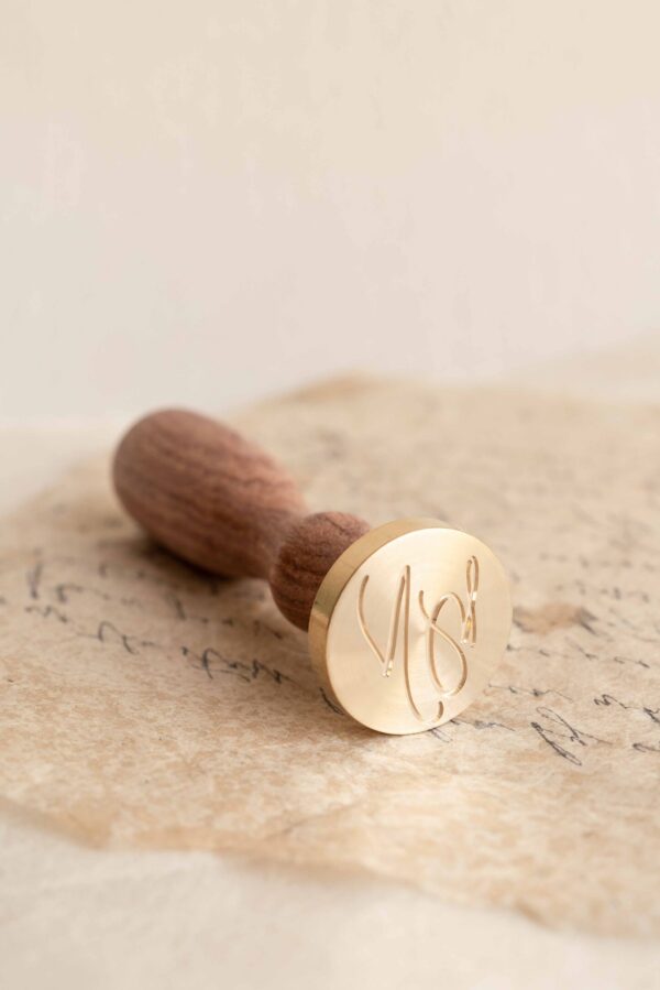 Script Initials Wax Seal Stamp