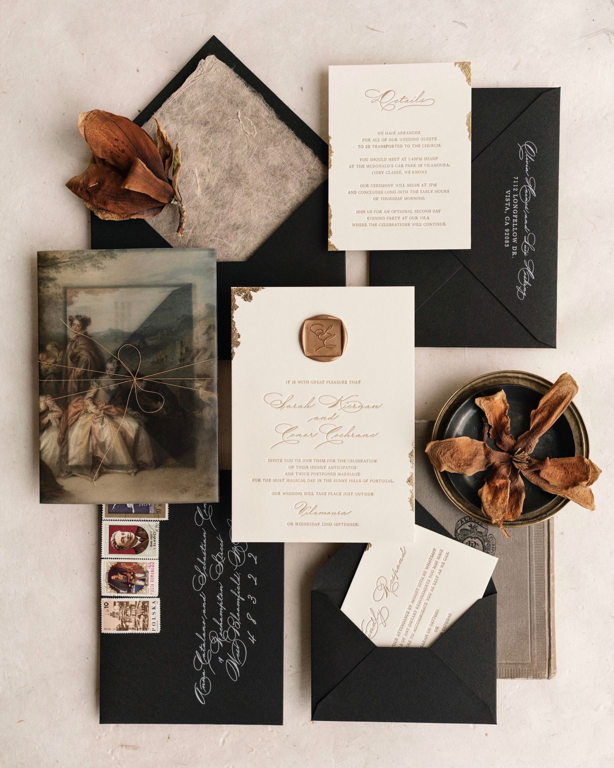 Luxury Fine Art Wedding Invitations Papira