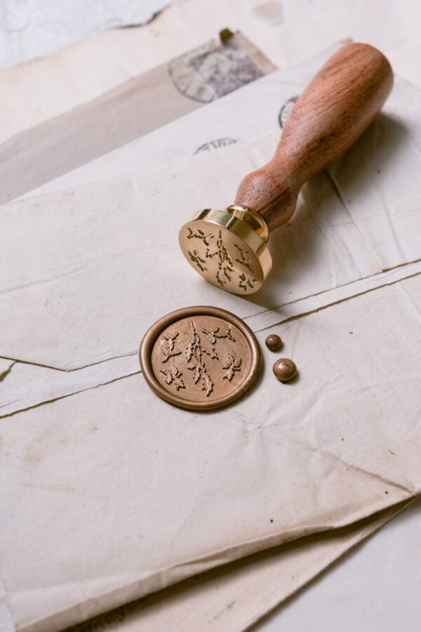 Holly Flowers wax seal stamp