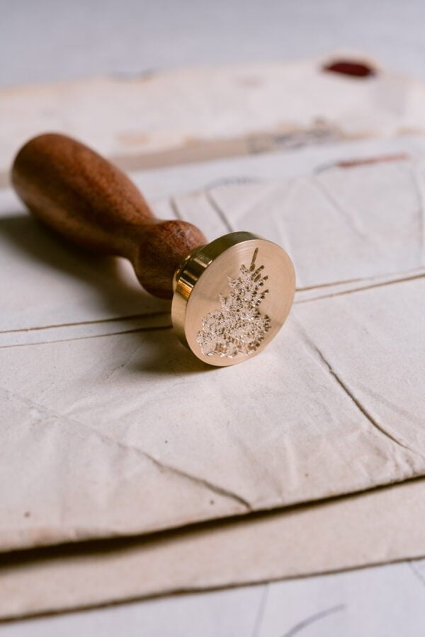 vintage-christmas-tree-wax-seal-stamp