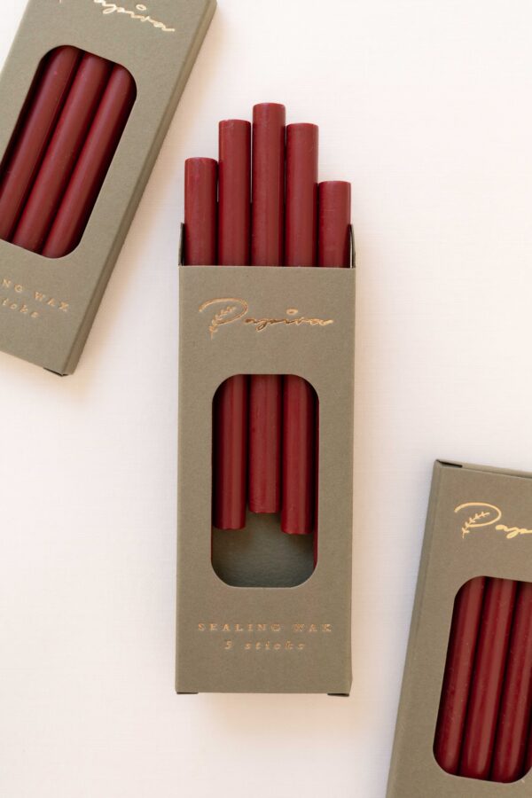 BURGUNDY SEALING WAX STICKS (5 sticks)