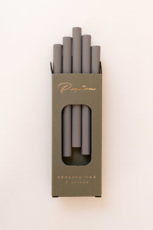 DARK GREY SEALING WAX STICKS (5 sticks)