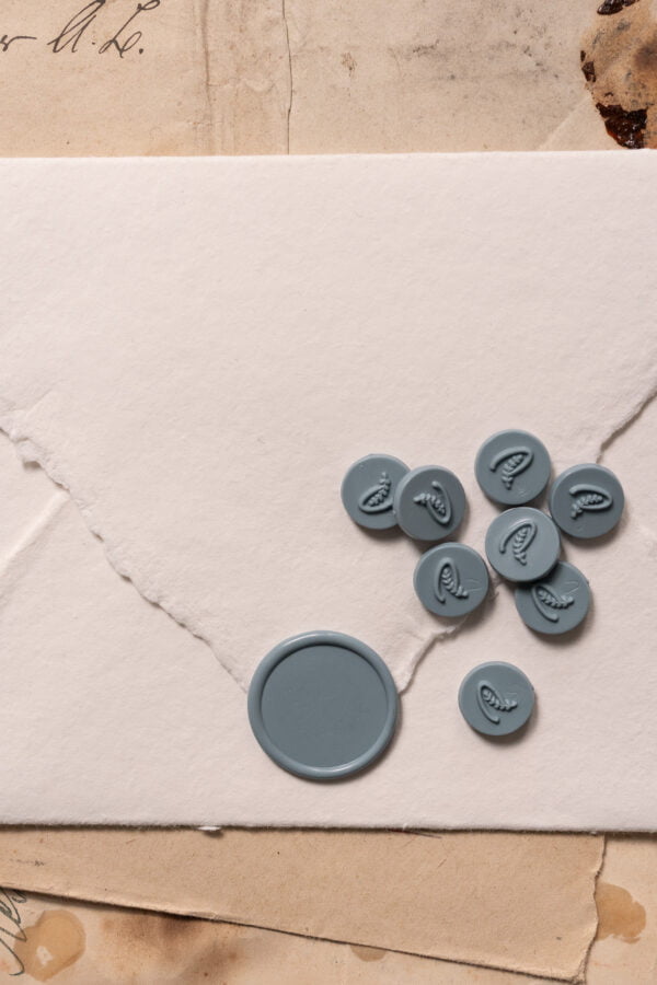 FRENCH BLUE SEALING WAX BEADS