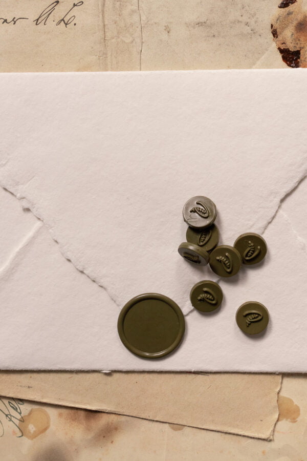 OLIVE GREEN SEALING WAX BEADS