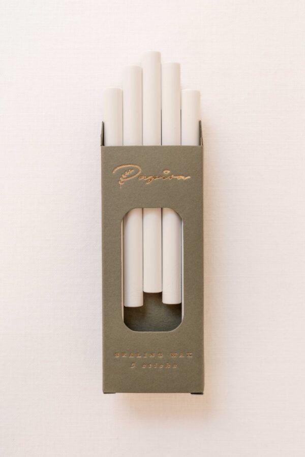 WHITE SEALING WAX STICKS (5 sticks)