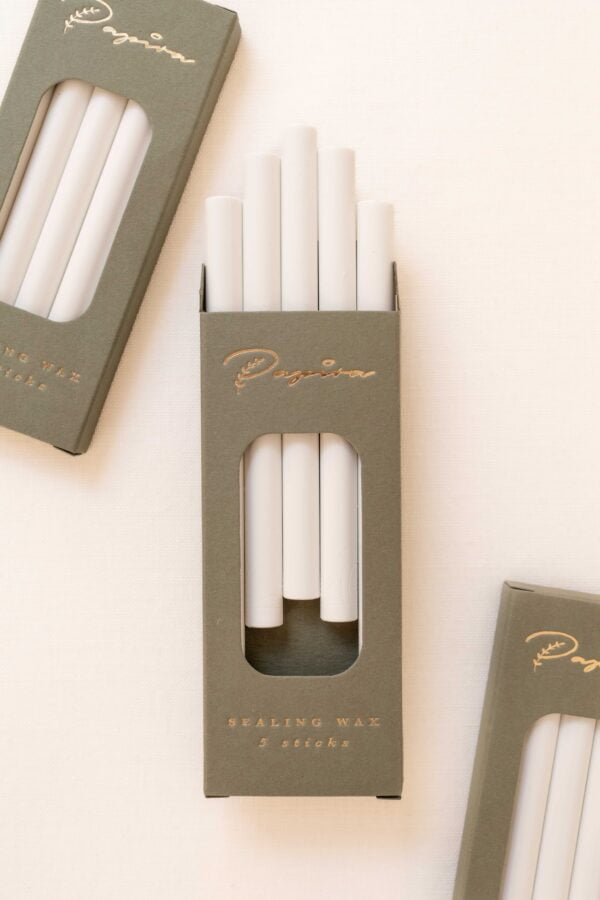 WHITE SEALING WAX STICKS (5 sticks)